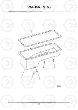 D015 OIL PAN HC50E, Hyundai