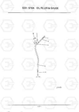 D057 OIL FILLER & GAUGE 2 HC50E, Hyundai