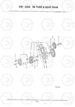 D083 OIL PUMP & GEAR TRAIN HC50E, Hyundai