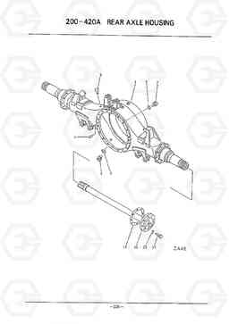 D221 REAR AXLE HOUSING HC50E, Hyundai