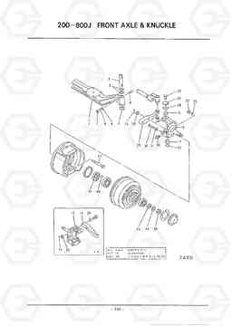 D245 FRONT AXLE & KNUCKLE HC50E, Hyundai