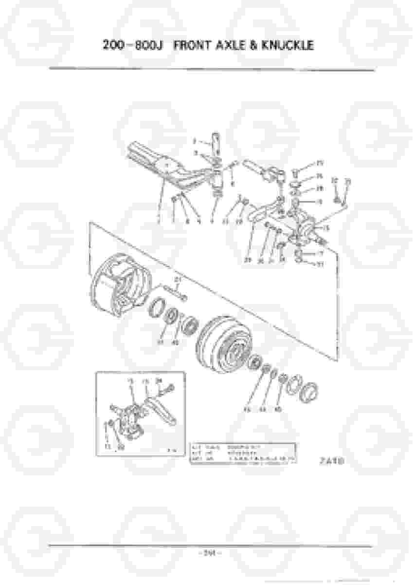 D245 FRONT AXLE & KNUCKLE HC50E, Hyundai