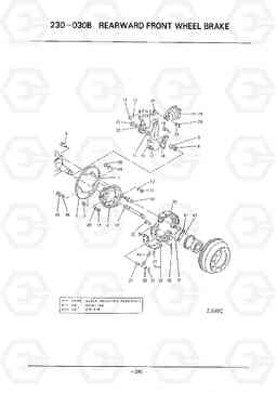 D281 FORWARD REAR WHEEL BRAKE HC50E, Hyundai