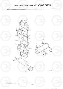 D313 AIR TANK ATTACHING PARTS HC50E, Hyundai