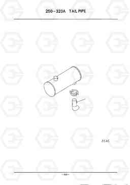 D445 TAIL PIPE HC50E, Hyundai