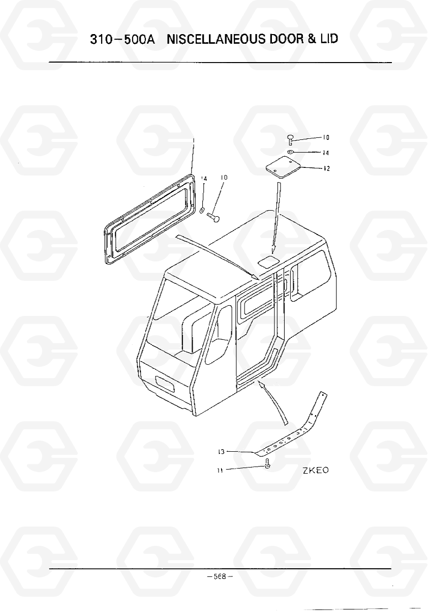 D569 MISCELLANEOUS DOOR & LID HC50E, Hyundai