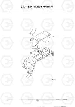 D583 HOOD HARDWARE HC50E, Hyundai