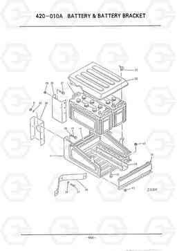 D645 BATTERY & BATTERY BRACKET HC50E, Hyundai