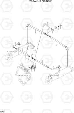 3040 HYDRAULIC PIPING 2 HDF15/18, Hyundai