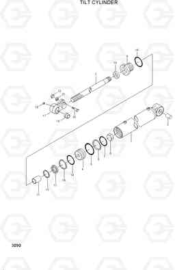 3090 TILT CYLINDER HDF15/18, Hyundai