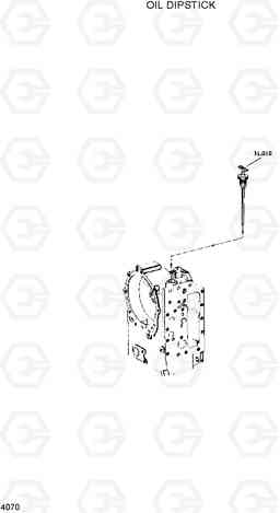 4070 OIL DIPSTICK HDF15/18, Hyundai