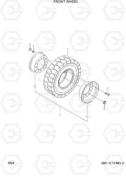 5020 FRONT WHEEL HDF15/18, Hyundai