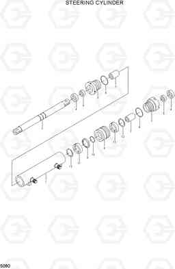 5080 STEERING CYLINDER HDF15/18, Hyundai