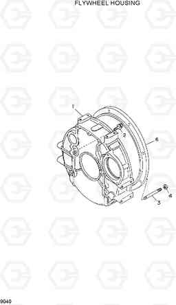 9040 FLYWHEEL HOUSING HDF15/18, Hyundai