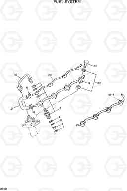 9130 FUEL SYSTEM HDF15/18, Hyundai