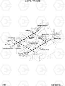 2050 ENGINE HARNESS HDF15/18III, Hyundai