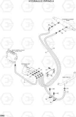 3060 HYDRAULIC PIPING 4 HDF15/18III, Hyundai