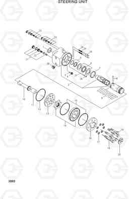 3080 STEERING UNIT HDF15/18III, Hyundai