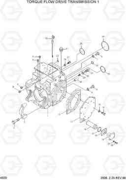 4020 TORQUE FLOW DRIVE TRANSMISSION 1 HDF15/18III, Hyundai