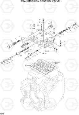 4040 TRANSMISSION CONTROL VALVE HDF15/18III, Hyundai