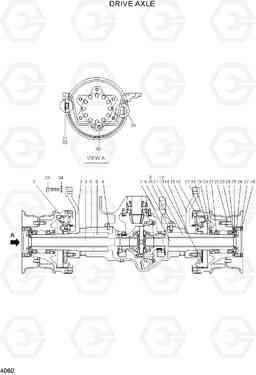 4060 DRIVE AXLE HDF15/18III, Hyundai