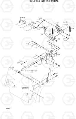 5050 BRAKE & INCHING PEDAL HDF15/18III, Hyundai