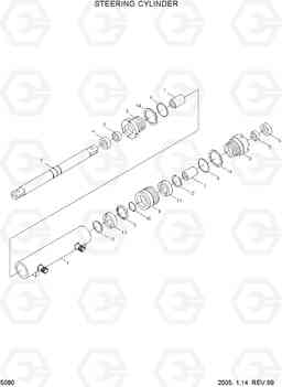 5080 STEERING CYLINDER HDF15/18III, Hyundai