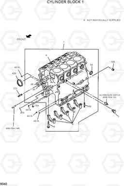 9040 CYLINDER BLOCK 1 HDF15/18III, Hyundai