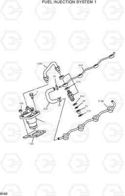 9140 FUEL INJECTION SYSTEM 1 HDF15/18III, Hyundai