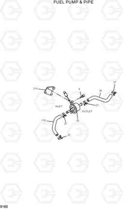 9160 FUEL PUMP & PIPE HDF15/18III, Hyundai