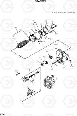 9210 STARTER HDF15/18III, Hyundai