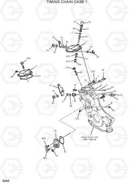 9240 TIMING CHAIN CASE 1 HDF15/18III, Hyundai