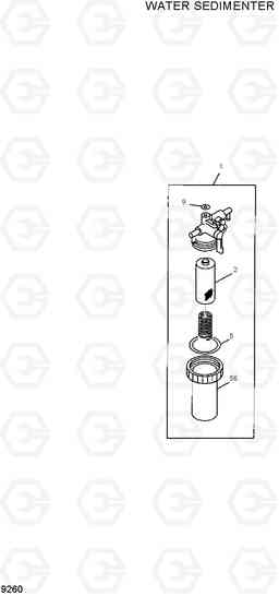 9260 WATER SEDIMENTER HDF15/18III, Hyundai