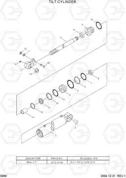 3090 TILT CYLINDER HDF15/18-5, Hyundai