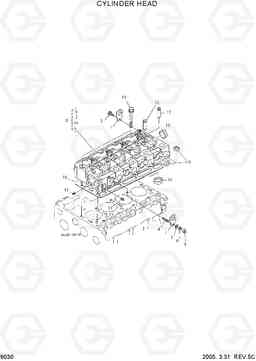 9030 CYLINDER HEAD HDF15/18-5, Hyundai