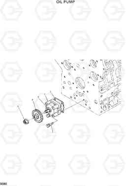 9080 OIL PUMP HDF15/18-5, Hyundai