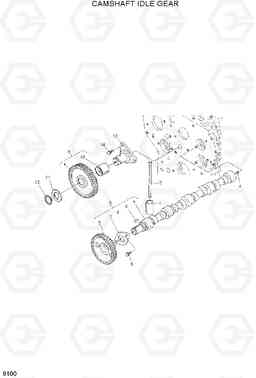 9100 CAMSHAFT IDLE GEAR HDF15/18-5, Hyundai