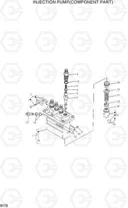 9170 INJECTION PUMP(COMPONENT PART) HDF15/18-5, Hyundai