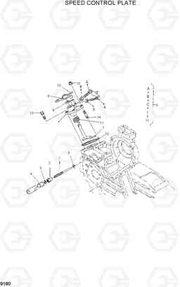 9180 SPEED CONTROL PLATE HDF15/18-5, Hyundai