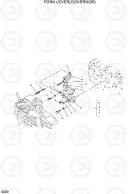 9200 FORK LEVER(GOVERNOR) HDF15/18-5, Hyundai