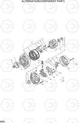 9230 ALTERNATOR(COMPONENT PART) HDF15/18-5, Hyundai