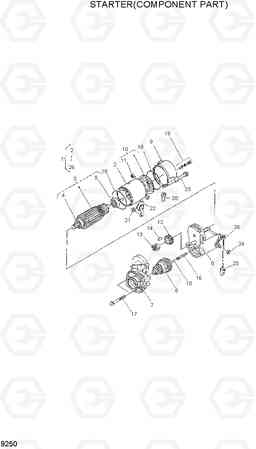 9250 STARTER(COMPONENT PART) HDF15/18-5, Hyundai