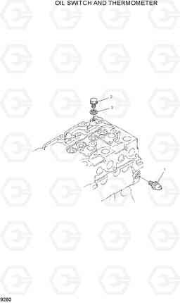 9260 OIL SWITCH AND THERMOMETER HDF15/18-5, Hyundai