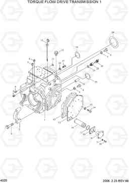 4020 TORQUE FLOW DRIVE TRANSMISSION 1 HDF20/25/30II, Hyundai