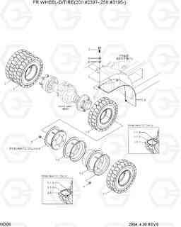 5030B FR WHEEL-D/TIRE(20II:#2397-,25II:#3195-) HDF20/25/30II, Hyundai