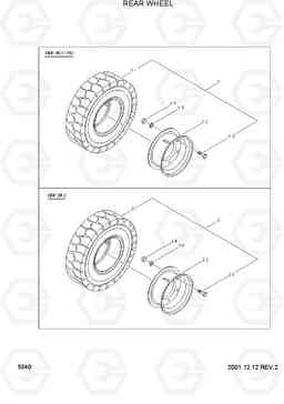 5040 REAR WHEEL HDF20/25/30II, Hyundai