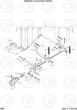 5060 BRAKE & INCHING PEDAL HDF20/25/30II, Hyundai