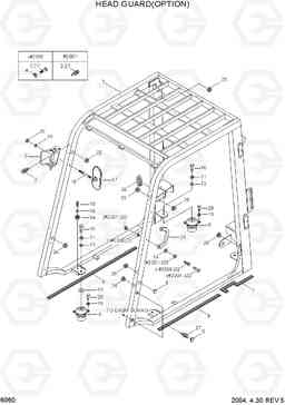 6060 HEAD GUARD(OPTION) HDF20/25/30II, Hyundai