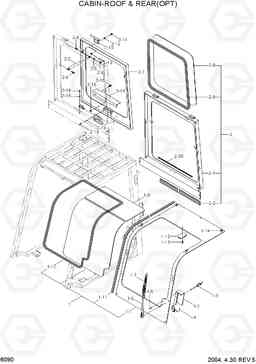 6090 CABIN-ROOF & REAR(OPTION) HDF20/25/30II, Hyundai