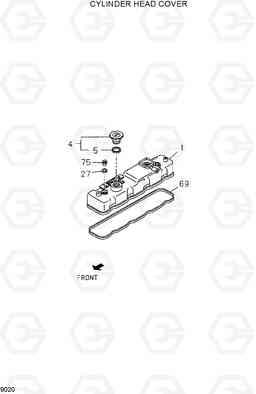 9020 CYLINDER HEAD COVER HDF20/25/30II, Hyundai